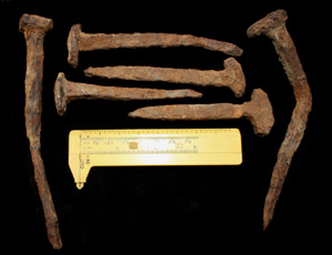 Spikes, Iron, Crucifixion-type, ca. 1st-3rd Cent. AD Spikes, Iron, Crucifixion-type, ca. 1st-3rd Cent. AD