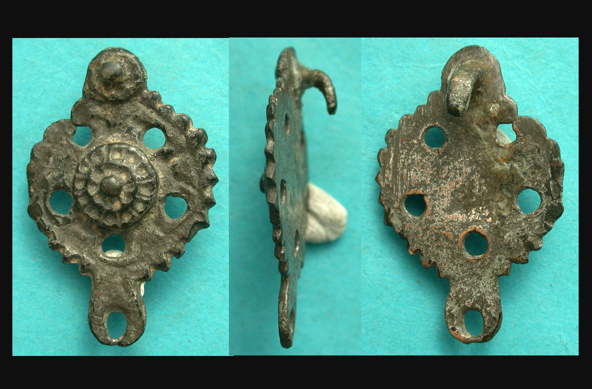 Avar, Belt Ornament, Floral with Loop, 6th-8th Cent. AD, Noble Roman Coins