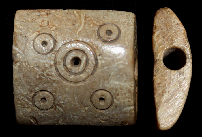 Carved Bone Bead, c. 1st-3rd Century Carved Bone Bead, c. 1st-3rd Century