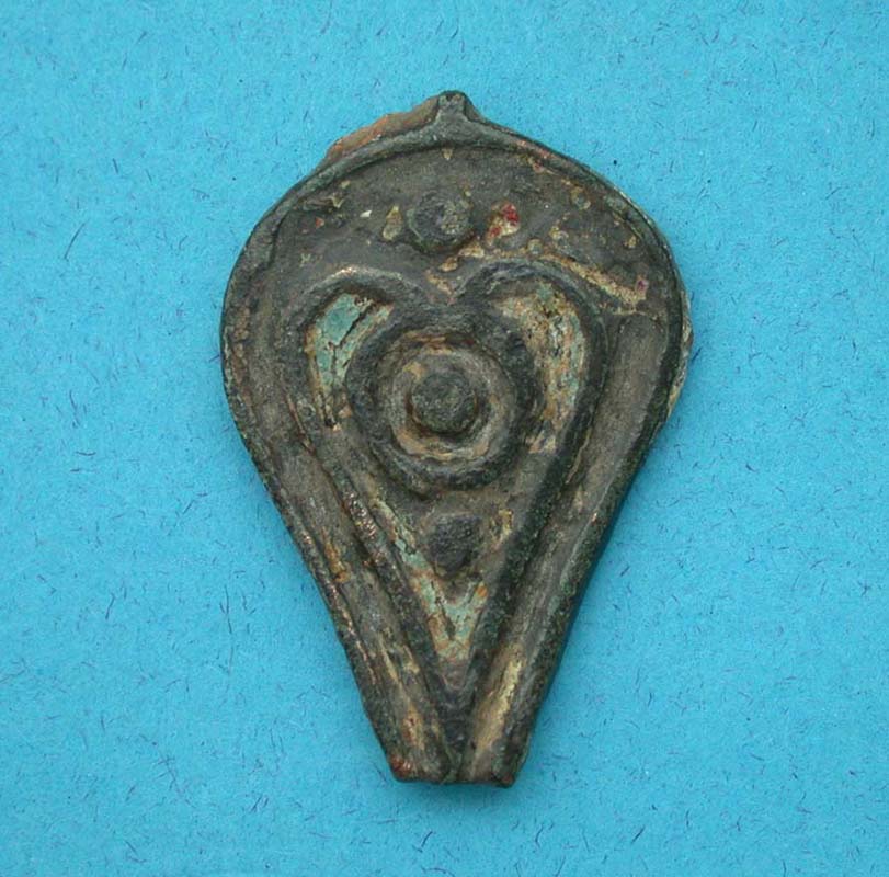 Roman Seal Box Lid, Heart-shaped, 1st-4th Cent AD, Noble Roman Coins