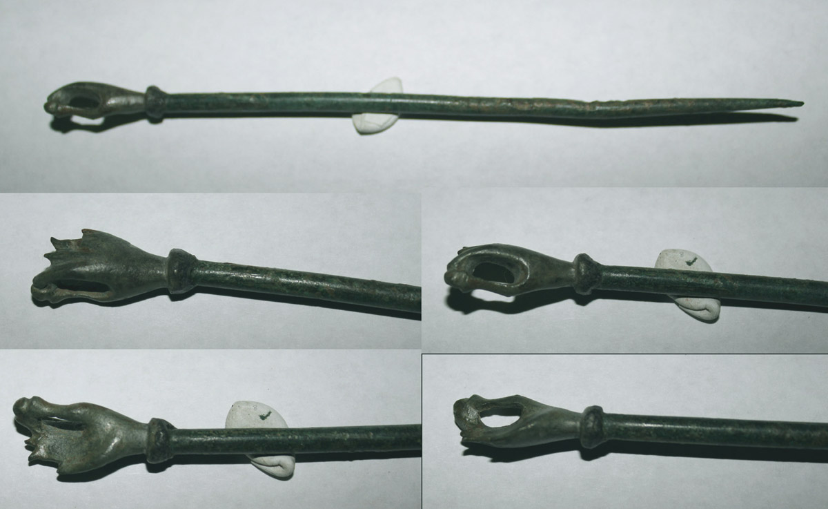 Hair Pin, Hand Holding Pearl, c. 1st-3rd Cent. SOLD!
