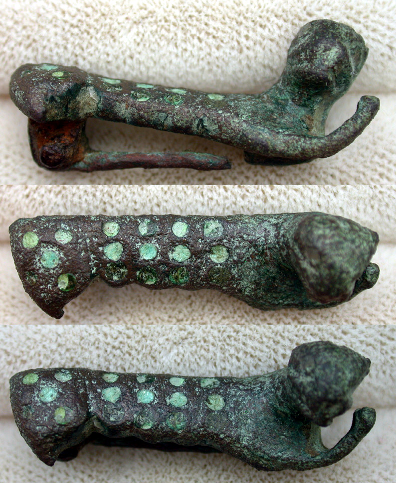 Brooch, Zoomorphic Leopard, enameled, 2nd Cent AD Sold!