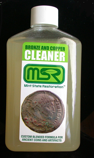 8 oz Mint State Restoration with Basket - Bronze/Copper Coin & Artifact  Cleaner